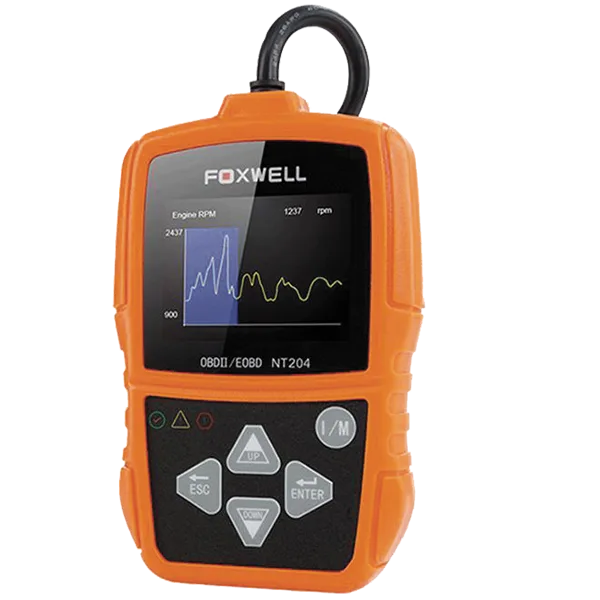 FOXWELL NT204 Car OBDII Code Reader Check Engine Light Scan Tool Emission Analyzer