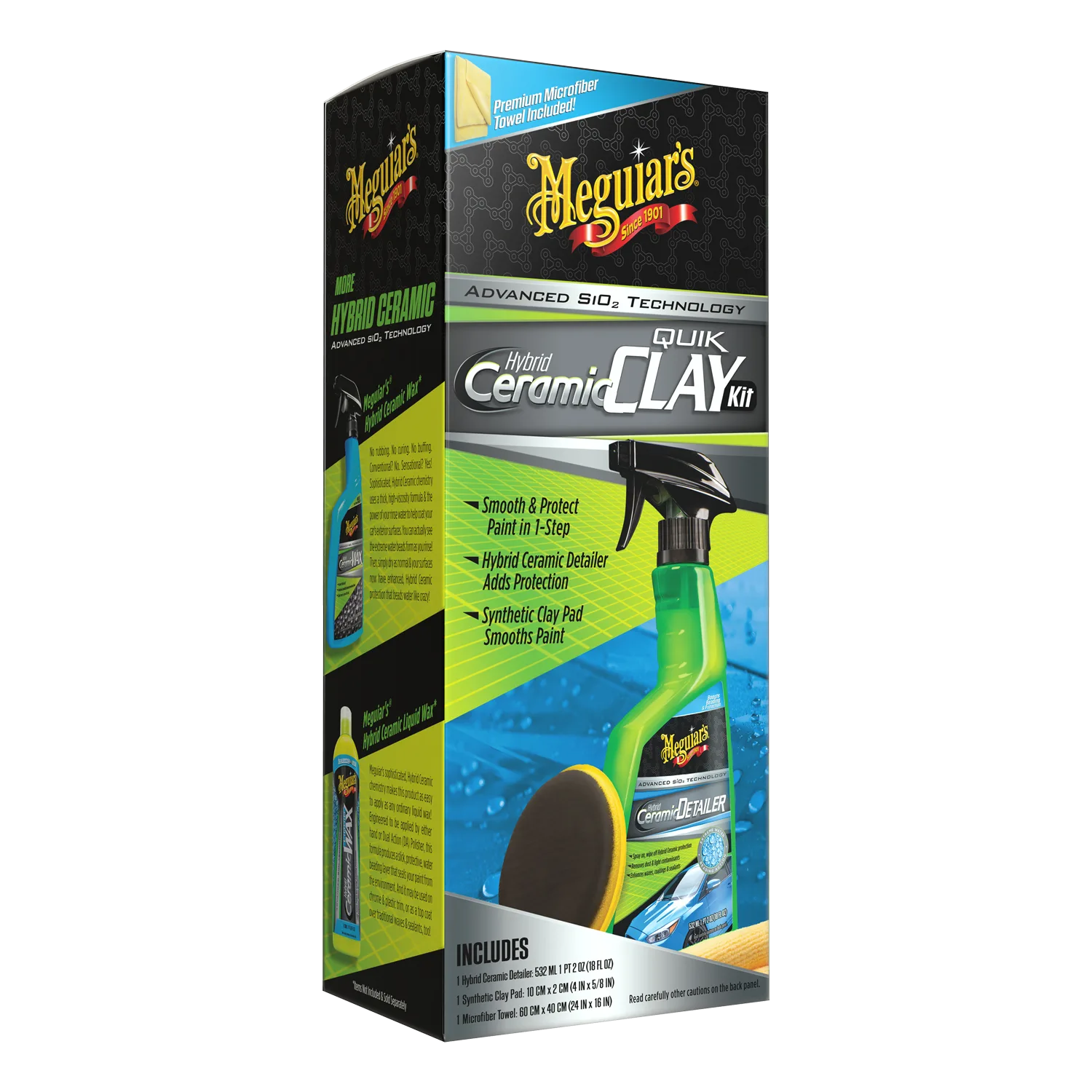 Meguiars Hybrid Ceramic Quik Clay Kit