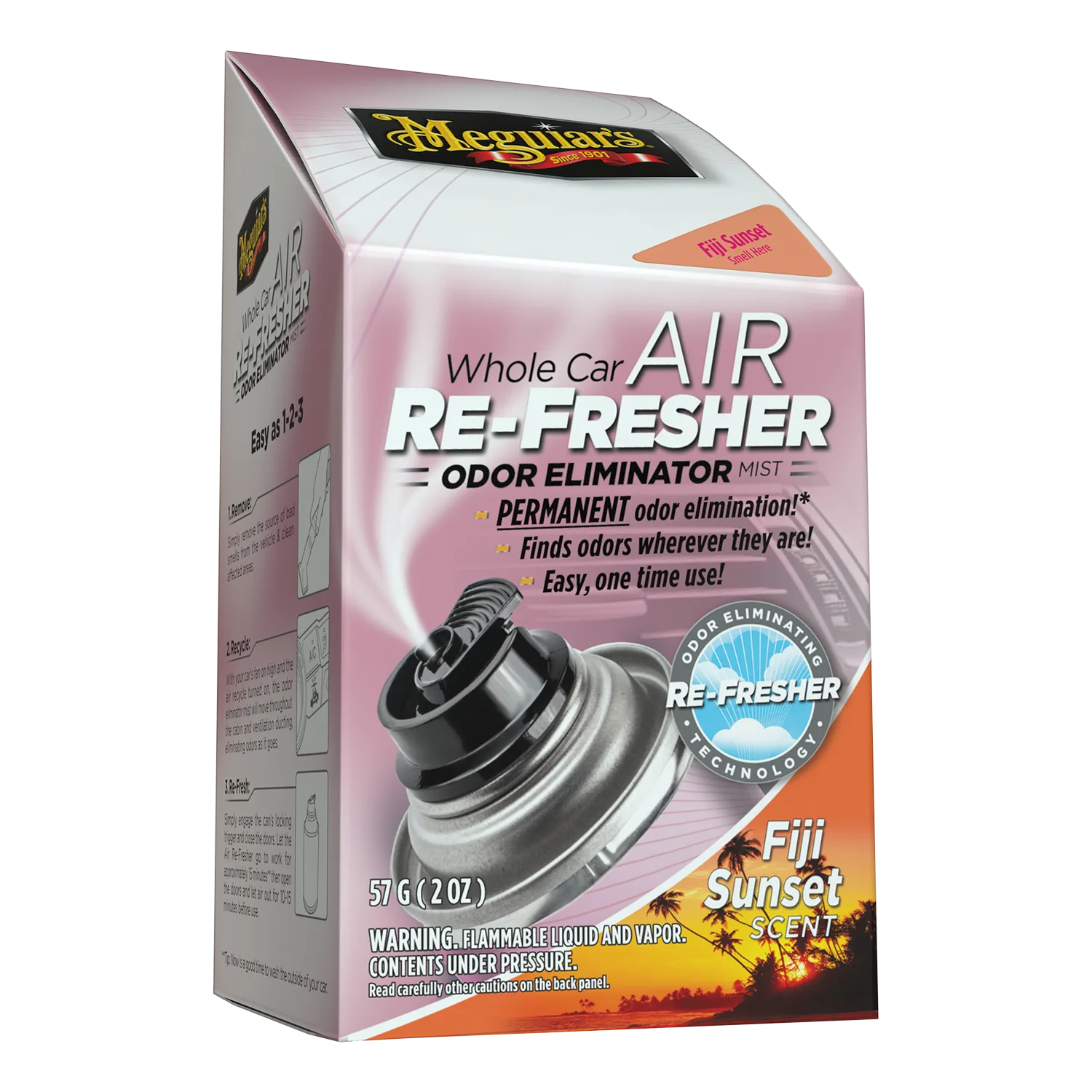 Meguiars Whole Car Air Re-Fresher Odor Eliminator – Fiji Sunset Scent