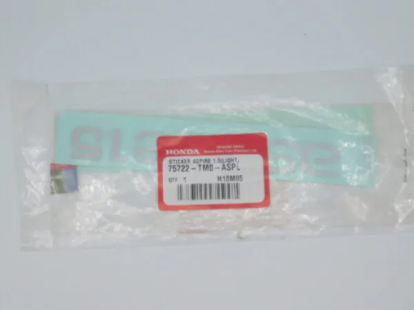 HONDA CITY  (STICKER ASPIRE 1.5 LIGHT) 75722-TM0-ASPL