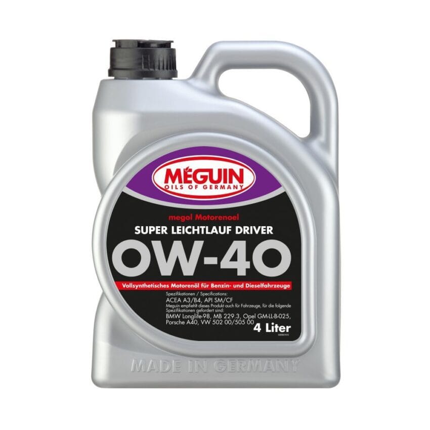 SAE 0W-40 Meguin Oil (Super Leichtlauf DRIVER) 4ltr