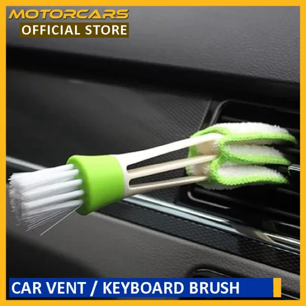 Car Detailing Brush - 2 in 1 AC Vent Cleaning Tool - Multi-purpose Brush for Keyboard / Car Interior