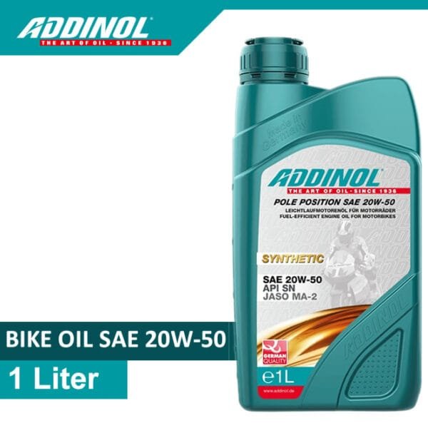ADDINOL Heavybike / Bike Oil - POLE POSITION SAE 20W-50 Made in Germany