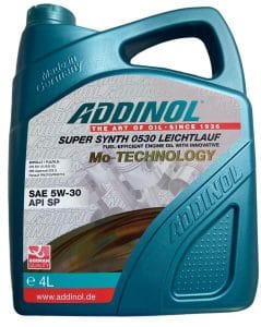 ADDINOL SUPER SYNTH 5W-30 Leichtlauf - with Mo-Technology –4 Litre Made In Germany - Image 2